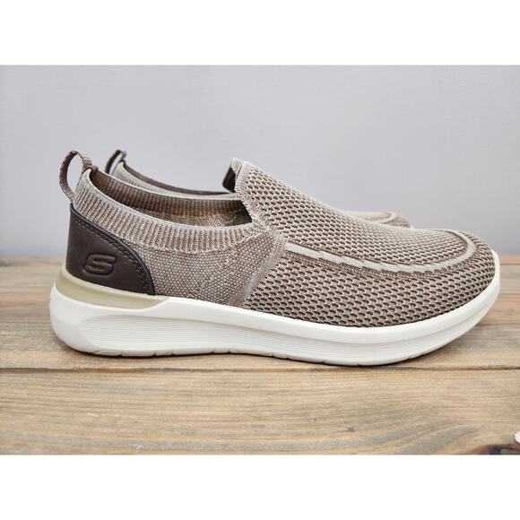 Skechers Men\'s Slip-On Lattimore Warner Comfort Shoes Size 8 Khaki SN 210275 main image 7